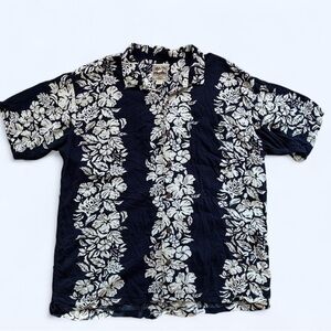 Steve & Barry’s vintage 90s Hawaiian shirt navy floral size 3xl